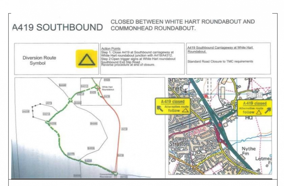 Major Maintenance on A419 18 July 19 August 2022 Faringdon